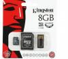 Kingston 8GB Micro SDHC Flash Card Multi-Kit/Mobility Kit Model MBLY10G2/8GB