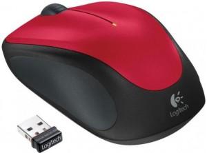 Mouse Logitech M235 Cordless Optical Red,  910-002497