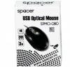 MOUSE OPTIC SPACER, 800DPI, LED albastru, black, USB, SPMO-080