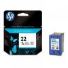 Inkjet print cartridges hp 22 tri-colour, 138 pag,