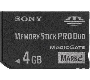 Memory Stick Pro Duo Sony 4GB MSMT4GN