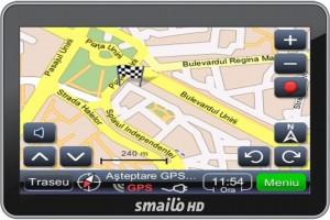 SmailoHD43Feu - Ecran 4.3, Receptor GPS performant, Player Multimedia, harta Full Europa