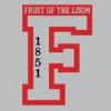 Tricou clasic fruit of the loom editie speciala 1851 - gri cu rosu -