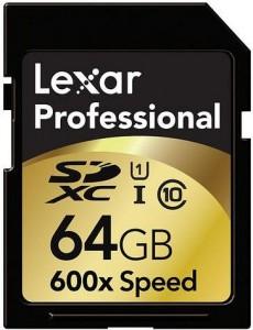 Card memorie Lexar Professional SDXC, 64GB, CLS10, UHS-I 90MB/s, LSD64GCTBEU600;LSD64GCRBEU600