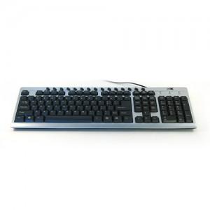 Tastatura multimedia Serioux SRXK-9400CBMSB, USB, PS2, negru-argintiu
