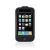 Belkin leather sleeve with clip for iphone 3g, black,
