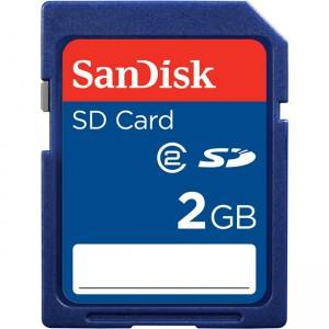 Card de memorie SanDisk 2GB Standard SD, SDSDB-002G-B35
