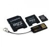 Card memorie Kingston Micro-SDHC 2GB + 2 adaptoare