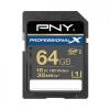 CARD SDXC 64GB PNY PROFESSIONAL CLASS 10 - SD64GBXCU1PRO-E