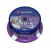 DVD+R Verbatim 43539 16X 4.7GB INKJET 25/cake, QDIJ+RVB16X25
