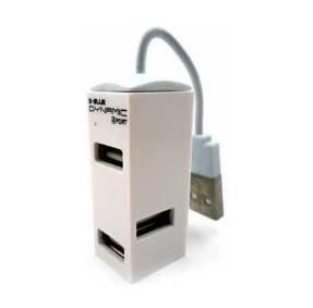 Hub USB E-Blue Dynamic Purity White 4 porturi USB2.0, EHB036WH