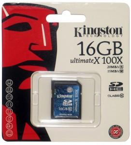 Memory Card Kingston 16GB SDHC Class 10 Flash Card gen 2, SD10G2/16GB