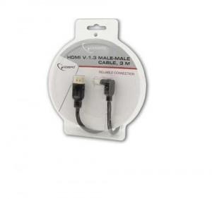 CABLU DATE Gembird, HDMI T/T, 3m, conector 90 grade, (blister), CCB-HDMI90-10