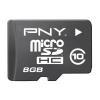 MICRO SD CARD 8GB PNY CLASS 10 w/ADAPTER - SDU8GBHC10-EF