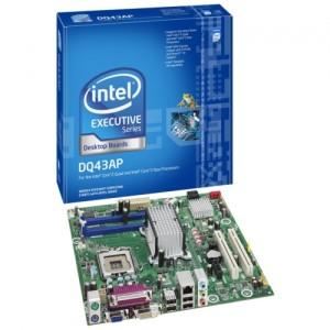 Placa de baza Intel Q43, s.775, 1333, VGA + DVI-D, GbELAN, 3xSATA 2, 1xeSATA, 1xPCI-E(x1), BLKDQ43AP