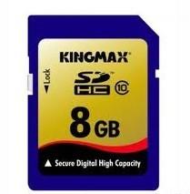 SECURE DIGITAL CARD KINGMAX SDHC 8GB, CLASS 10, KM08GSDHC10
