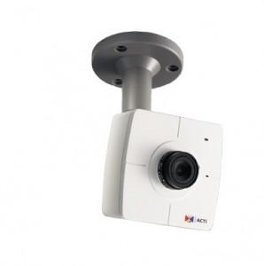 Camera Acti TCM-4511, H.264/MPEG-4/MJPEG, Megapixel, CMOS, PoE, Cube Camera with Built-in f4.2 mm / F1