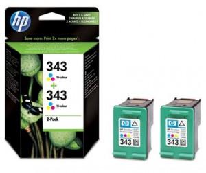 Cartus HP 343 2-Pack Color , Cb332Ee