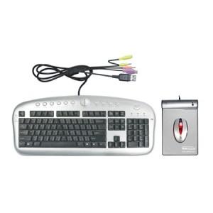 Tastatura A4TECH KBS-2850, Multimedia KB Wired (with USB, mic & headset port) PS/2 + mouse, KBS-2850