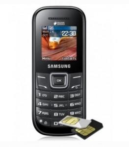 Telefon mobil Samsung Dual SIM E1202 Dark Gray, SAME1202DG