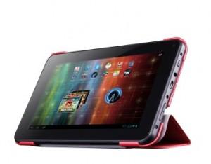 Tablet case Prestigio, 7 inch, full protection red, Plastic/Polyurethan, PTC3670RD