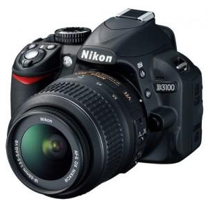 Aparat foto DSLR Nikon D3100, obiectiv 18-55 VR