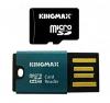 Card kingmax memorie 4gb microsd hc + card reader,