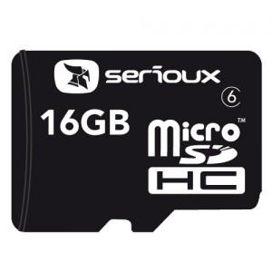 Card microSDHC 16GB SERIOUX, cu adaptor SDHC, class 10, SFTF16AC10