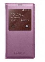 Husa telefon Samsung Galaxy S5, G900, S-View, Glam Pink, EF-CG900BPEGWW