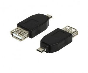 Adapter USB LogiLink, Micro B male to USB A female, AU0029