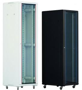 Stand alone cabinet 22U 19inch/ 600/800(H:1166mm)mm, usa fata sticla securizata, Xcab-22U6080S