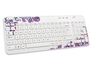 Wireless keyboard Logitech K360 (paisley white), 920-004111