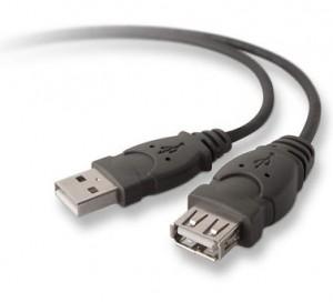 Cablu prelungitor Belkin USB 2.0 (AM-AF), 3m, F3U153CP3M