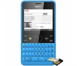 Telefon Nokia Asha 210 Dual Sim, Blue, 72979