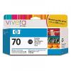 Ink cartridge with vivera ink hp 70