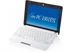 Netbook Asus Eee PC 1001PX-WHI028W cu procesor  Intel ATOM N450 1.66GHz, 1GB, 250GB, Linux Express Gate, Alb