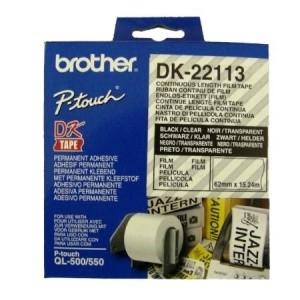 Brother Film Clear Film tape 62mm X 15.24 M DK22113, BRACC-DK22113