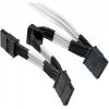 Cablu NZXT Molex - 4x SATA 20cm Alb, CBW-44SATA