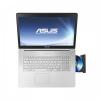 Laptop Asus 17.3 inch FHD, Procesor Intel Core i7-4700HQ 2.4GHz Haswell, 8GB, 1.5TB + 16GB SSD, GeForce GT 750M 4GB, Silver N750JV-T4186D