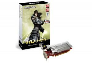 Placa video PowerColor HD3450 256MB DDR2 64bit PCIE 2.0 Engine Clock 600MHz Memory Clock 333, AX3450 256MD2-HV2