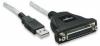 Convertor USB to Parallel Manhattan Silver. Blister, 336581