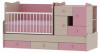 Mobilier lemn modular Bertoni, Sonic, Culoare Oak / Pink, 1015036 0017