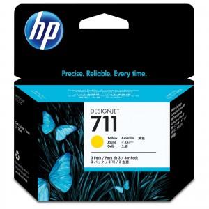 S HP 711 3-Pack 29-Ml Yellow, Cz136A