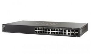 Switch Cisco CSB 24-PORT 10/100 POE, STACKAB E MANAGED, W/GIG UPLINKS,  SF500-24P-K9-G5