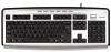 Tastatura A4Tech KL-23MU, X-Slim Keyboard USB/PS2 (Silver/Black) (US layout), KL-23MU