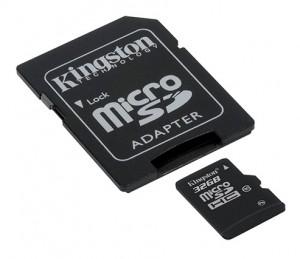 Card memorie Kingston 32GB MicroSDHC Class 10 Flash Card, SDC10/32GB
