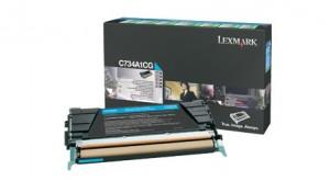Lexmark C734, C736, X734, X736, X738 Cyan Return Programme Toner Cartridge 6000 pagini, 0C734A1CG