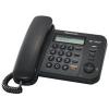 Telefon analogic Panasonic, afisaj 2 linii, CID, memorie 50 numere, culoare neagra, KX-TS580FXB