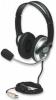 Classic Stereo Headset Manhattan Flexible Metal Boom Microphone with In-Line Volume Contro, 175555