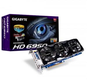 Placa video Gigabyte ATI Radeon HD6950 1GB GV-R695OC-1GD